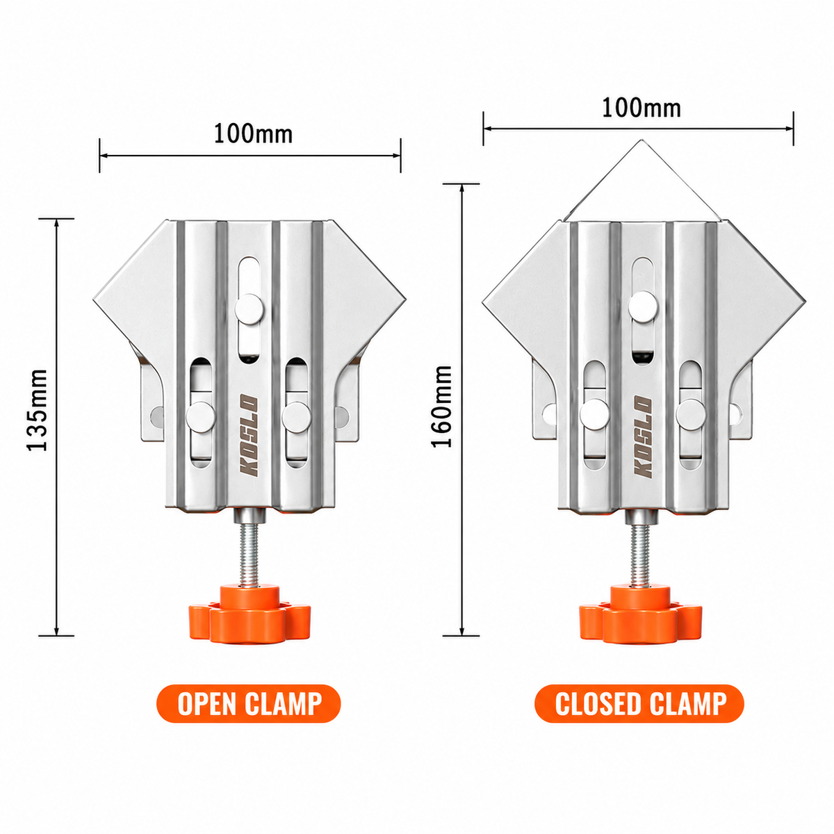 Movable 90° Right Angle Clamp — Keep Corners Aligned While You Work