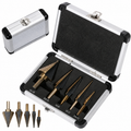3-Piece Titanium Step Drill Bit Set