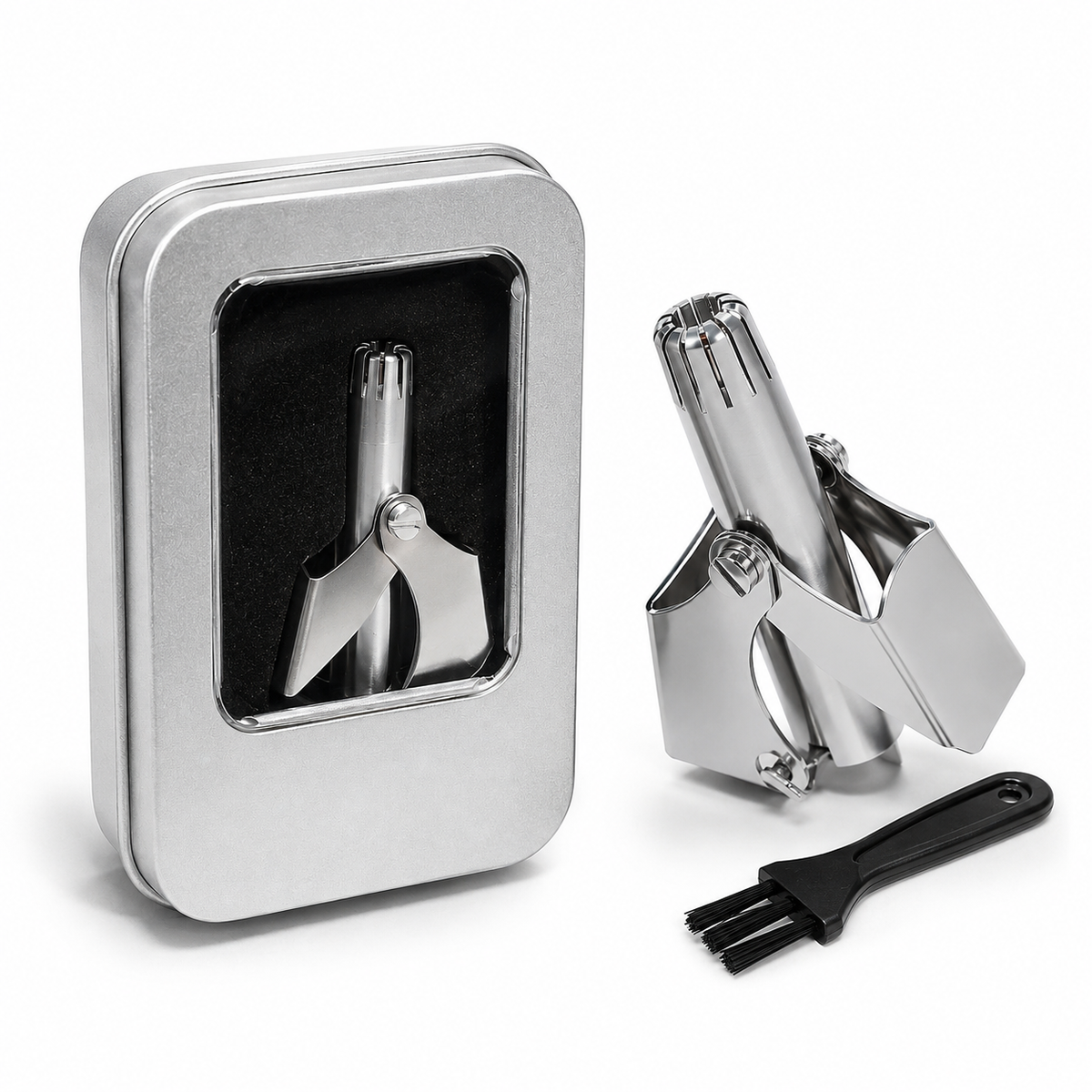 Manual Stainless Steel Nose Hair Trimmer – Simple, Precise Grooming Anywhere
