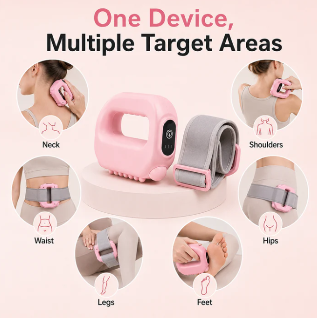 Hands-free fascia massager