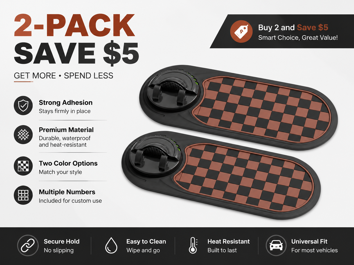 DashGrip Phone Holder &amp; Storage Mat