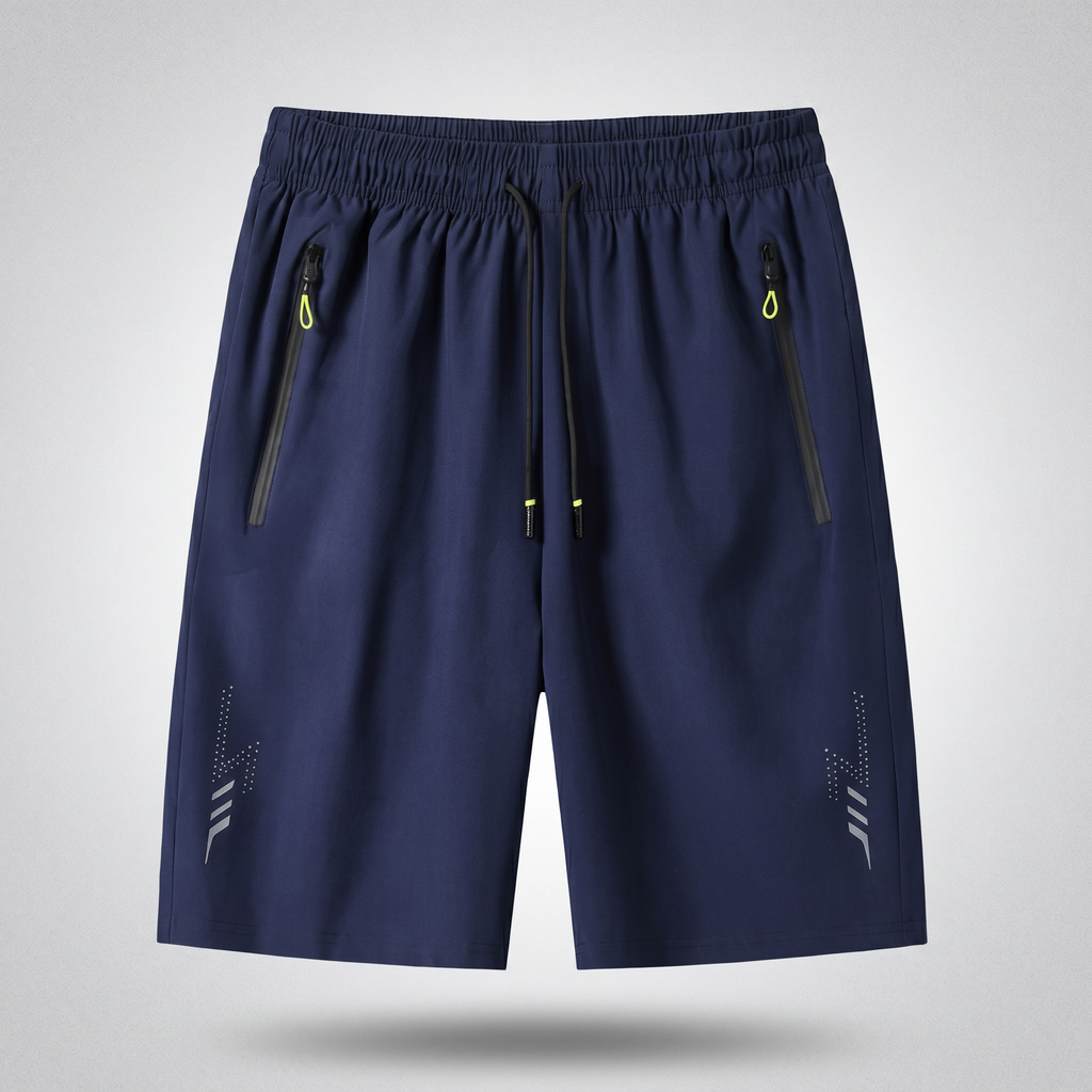 Men’s Tactical Running Shorts – Quick Dry Gym Shorts with Zipper Pockets