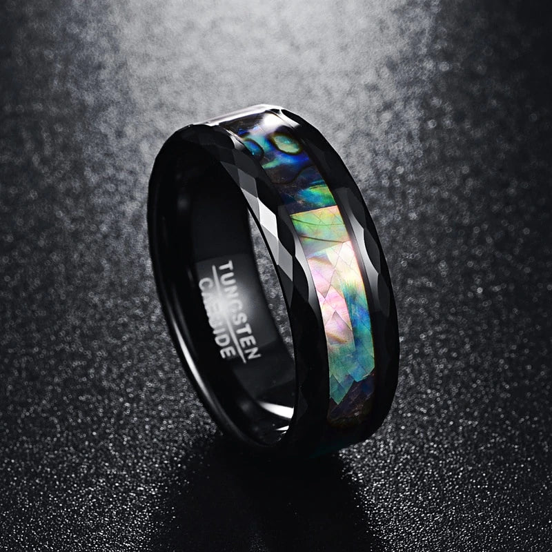 Diamond Cut Faceted Ring