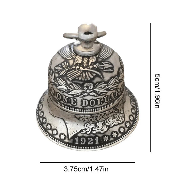 Zinc Alloy Morgan Silver Dollar Ornament-Bell