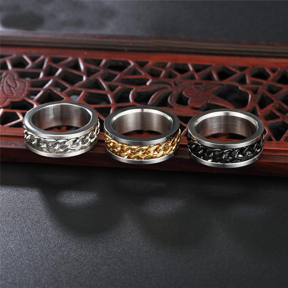 Classic Chain Stainless Steel Ring