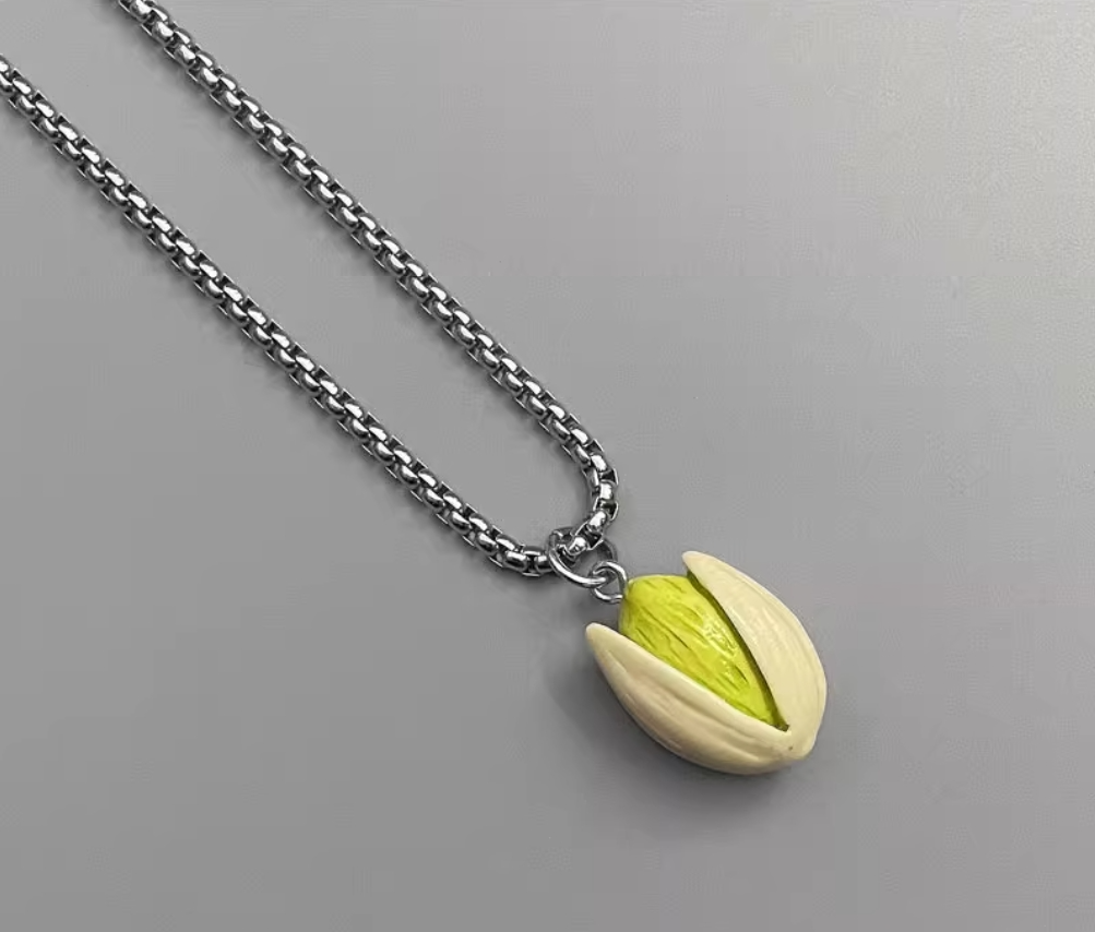 Pistachio Pendant Necklace