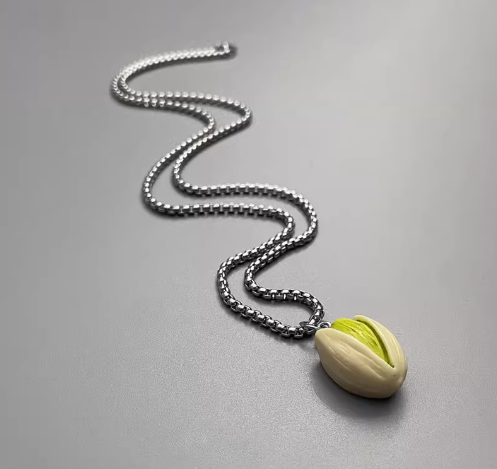 Pistachio Pendant Necklace
