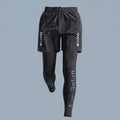 Men’s 3-in-1 Performance Running Shorts Set – Compression Base Layer Athletic Streetwear Shorts